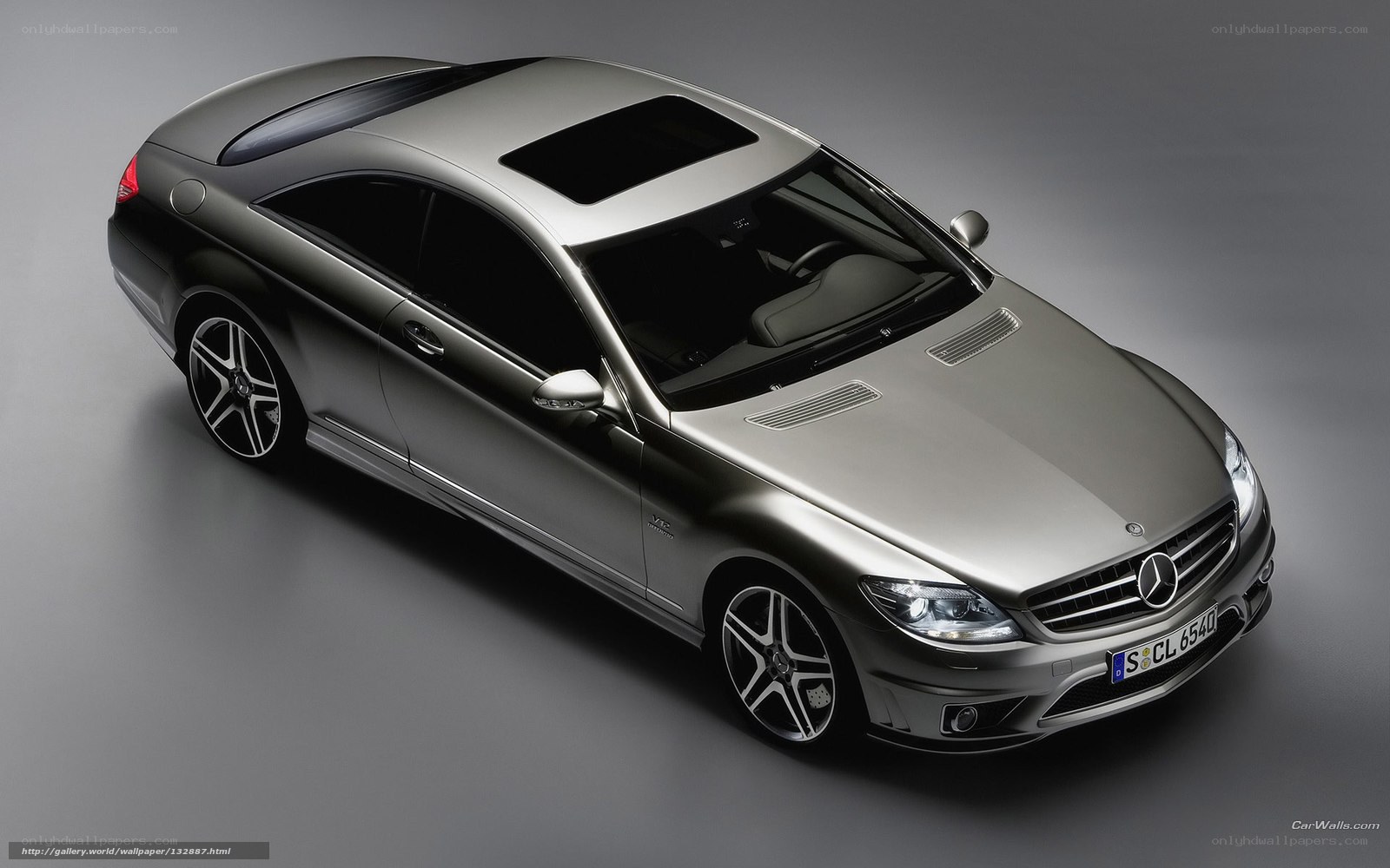 silver mercedes-benz cl550 coupe