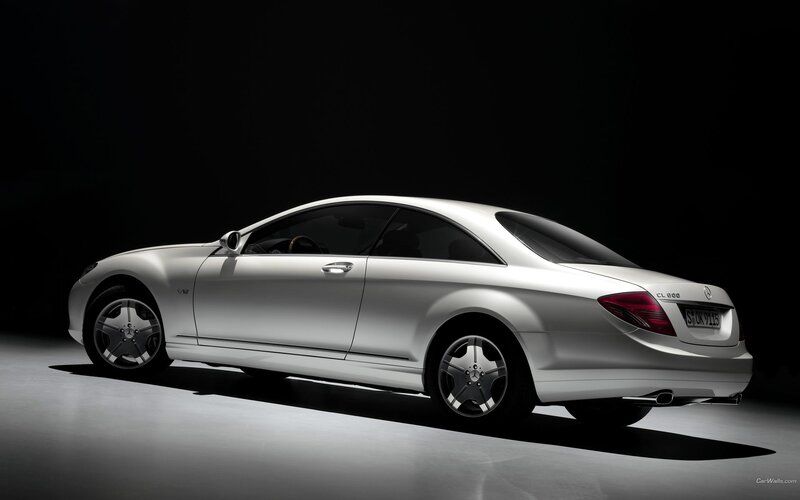 Silver Mercedes-Benz CL600 — White, Dramatic