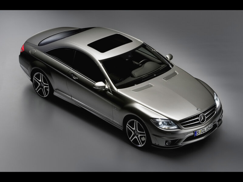 Silver Mercedes-Benz CL63 AMG