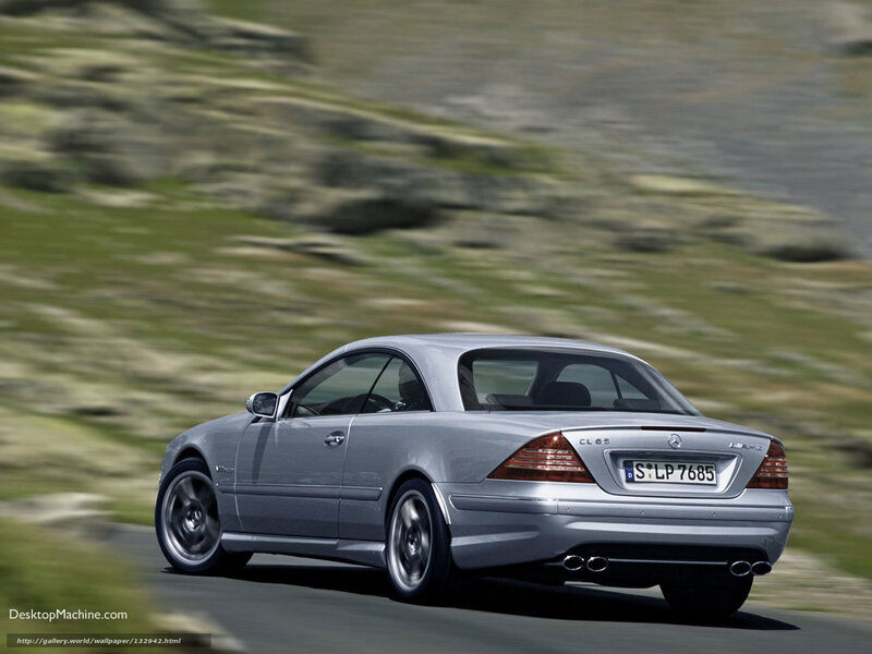 silver mercedes-benz cl65 driving