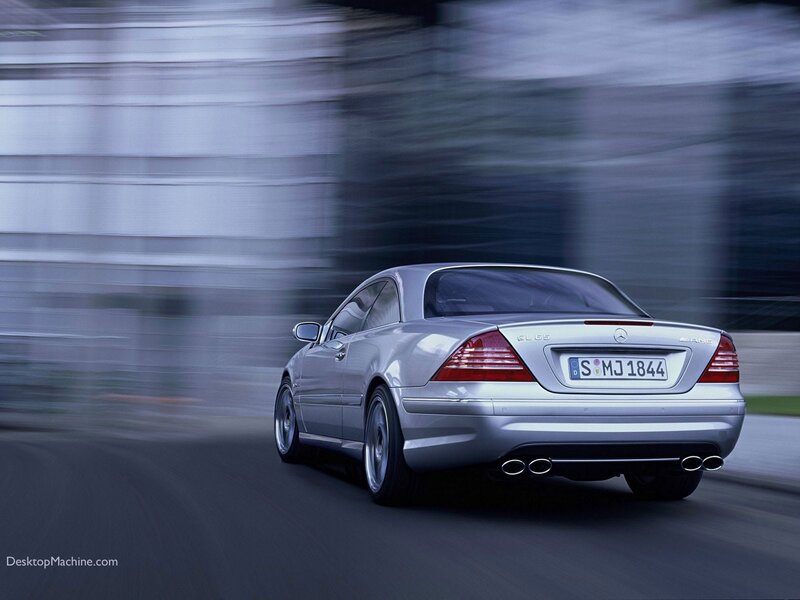 Silver Mercedes-Benz CL65 in motion
