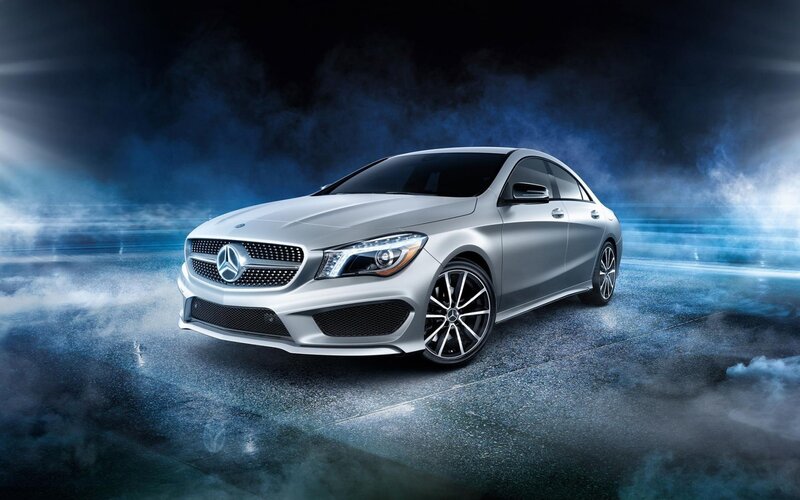 Silver Mercedes-Benz CLA — Dramatic
