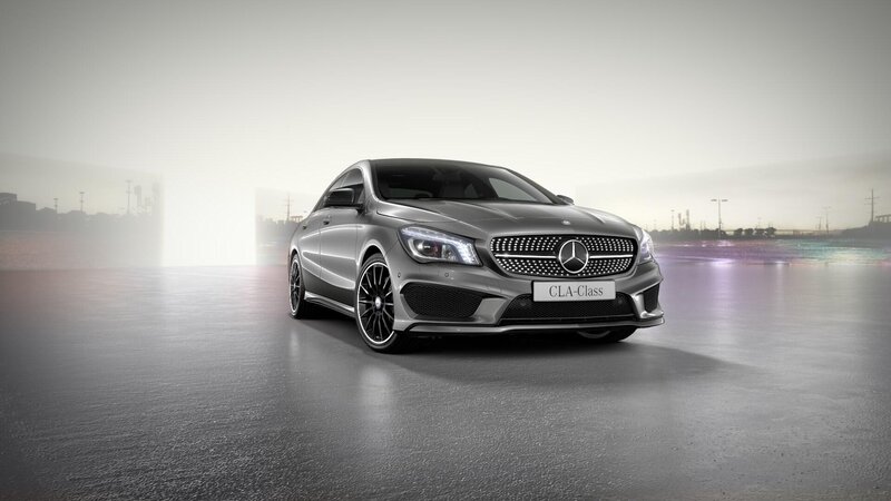 Silver Mercedes-Benz CLA — Gray