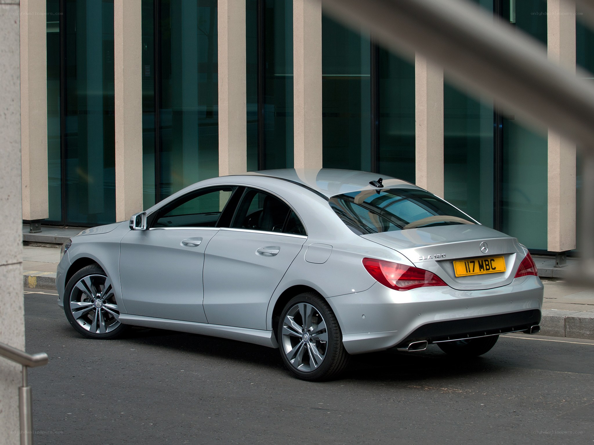 silver mercedes-benz cla sedan