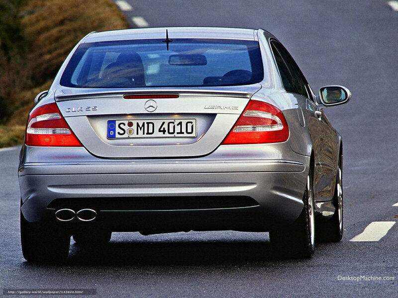 silver mercedes-benz clk 55 amg