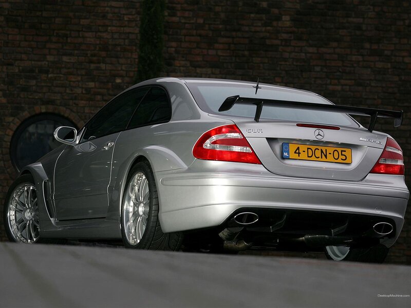 silver mercedes-benz clk amg
