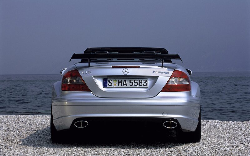 Silver Mercedes-Benz CLK AMG