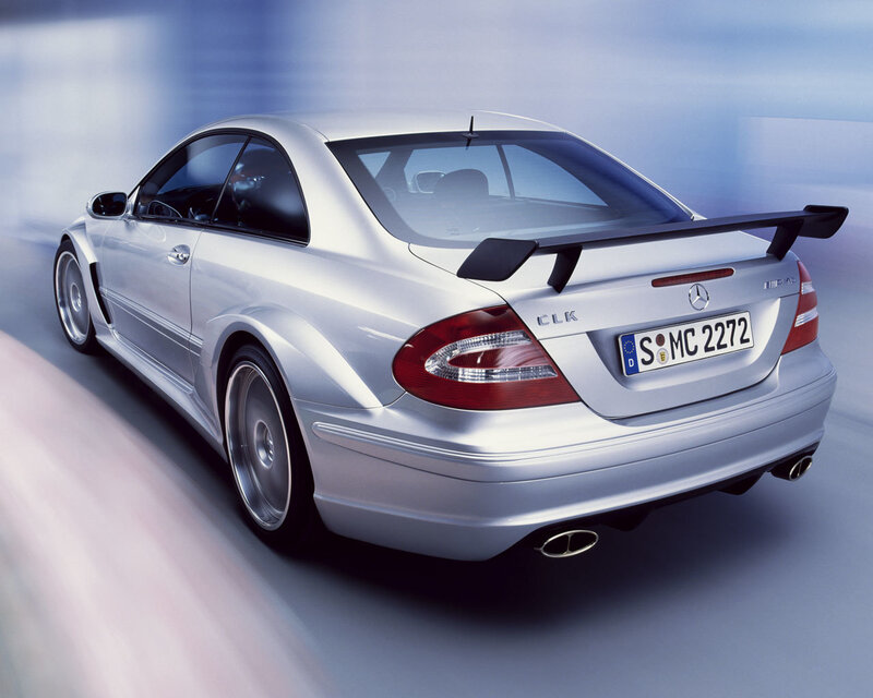 silver mercedes-benz clk amg