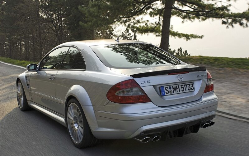 silver mercedes-benz clk amg driving