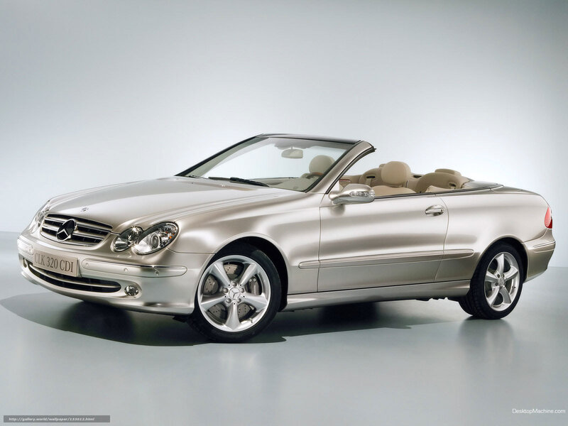 silver mercedes-benz clk convertible