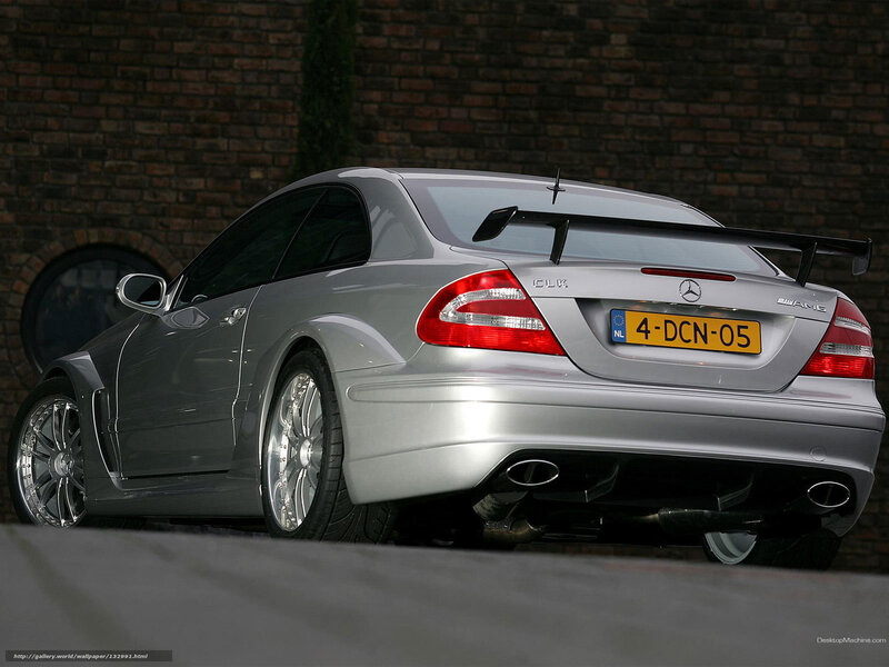 Silver Mercedes-Benz CLK — Dramatic