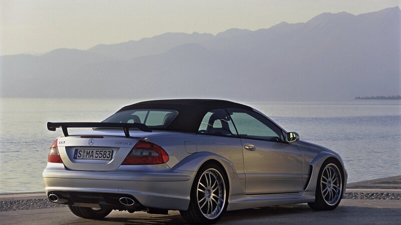 Silver Mercedes-Benz CLK DTM AMG