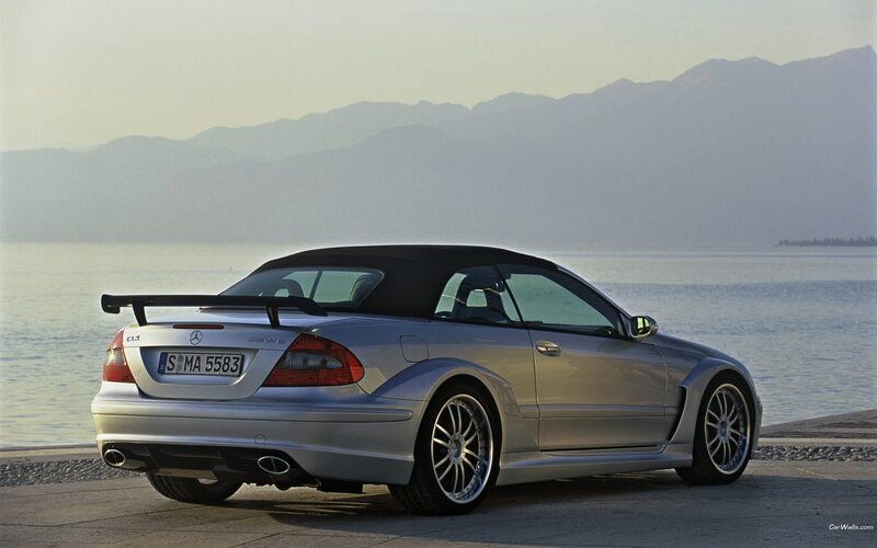 Silver Mercedes-Benz CLK DTM AMG