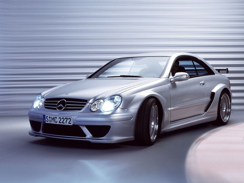 Silver Mercedes-Benz CLK DTM AMG