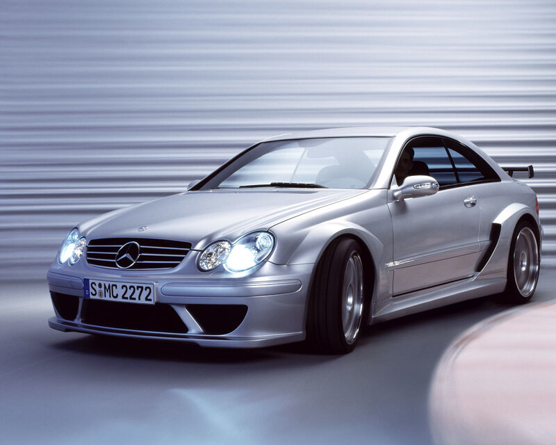 Silver Mercedes-Benz CLK DTM AMG
