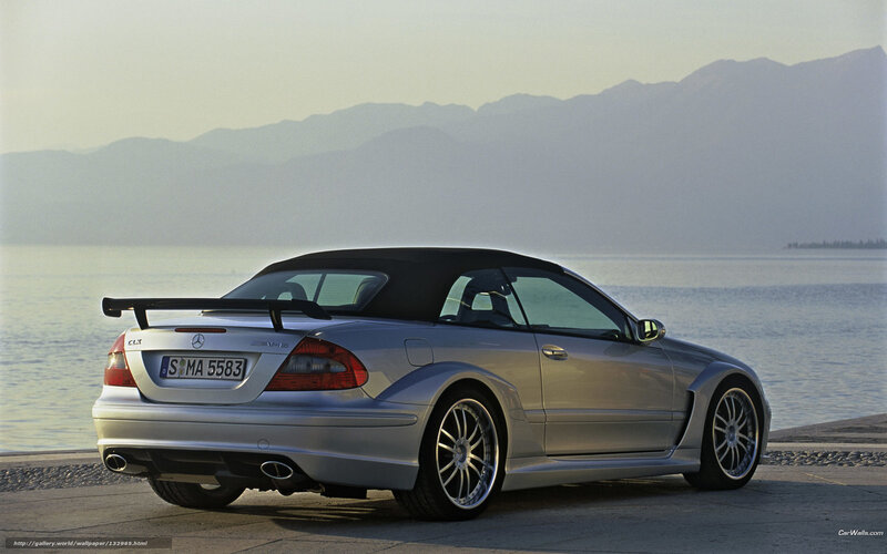 Silver Mercedes-Benz CLK DTM AMG