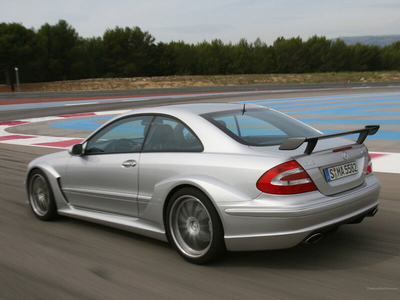 silver mercedes-benz clk on racetrack