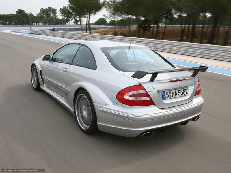 silver mercedes-benz clk on racetrack