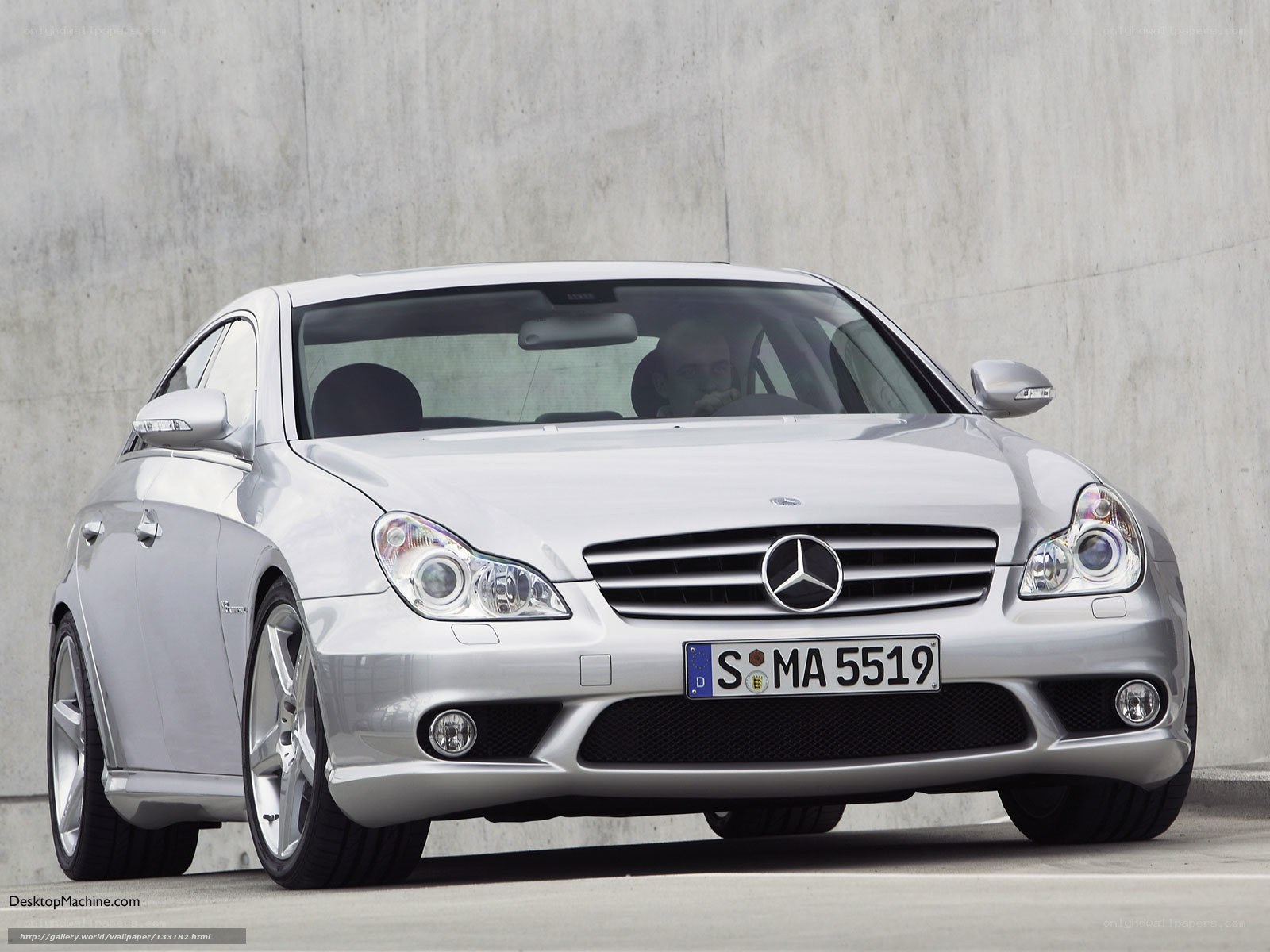 Silver Mercedes-Benz CLS