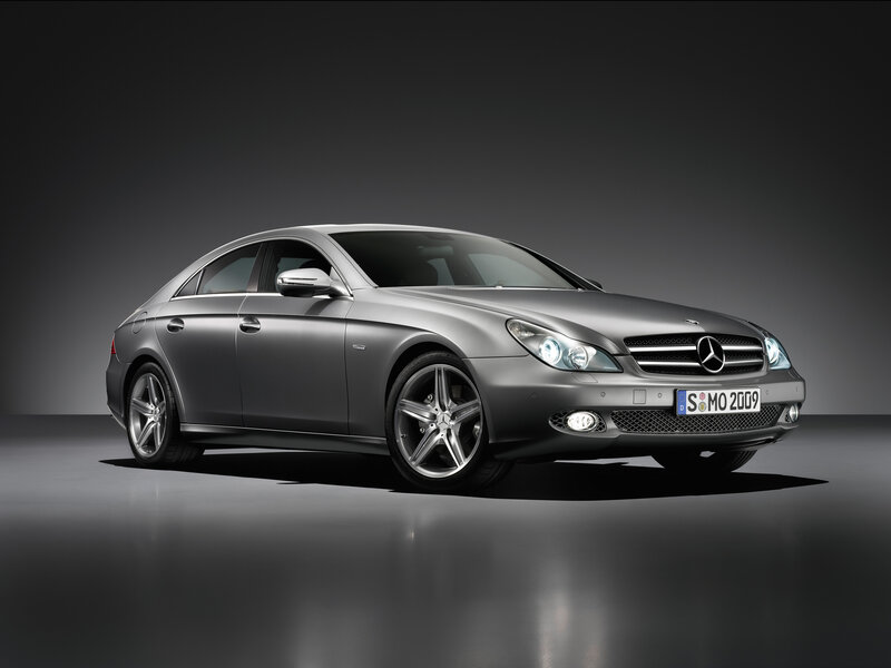 Silver Mercedes-Benz CLS