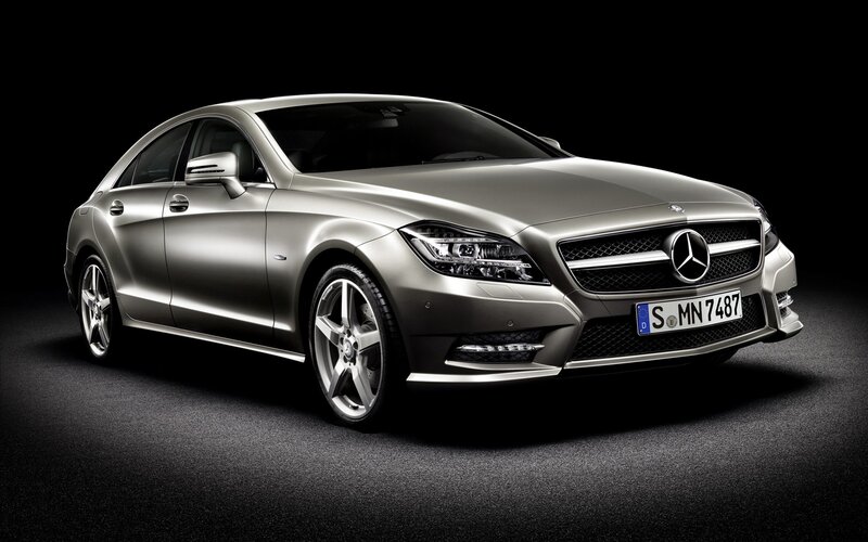 silver mercedes-benz cls
