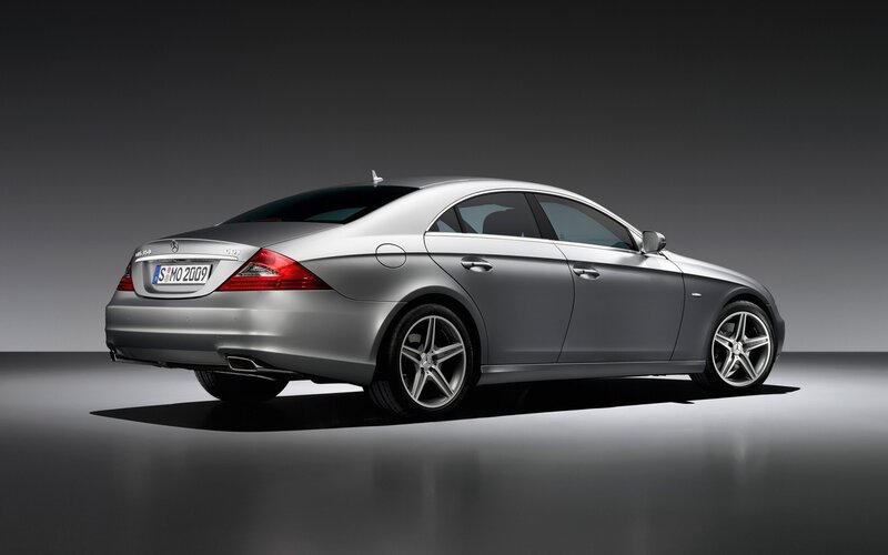 silver mercedes-benz cls
