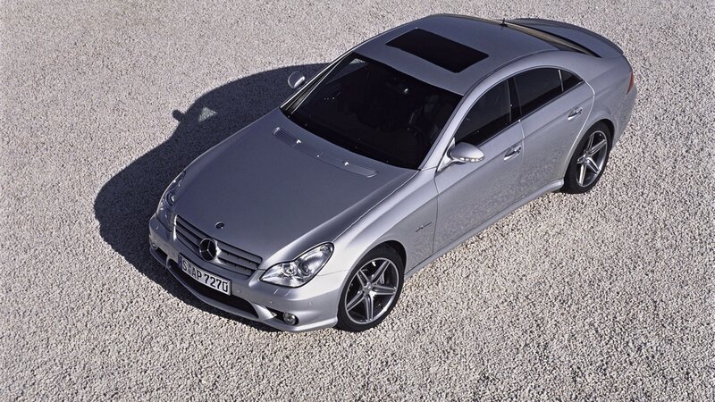 silver mercedes-benz cls