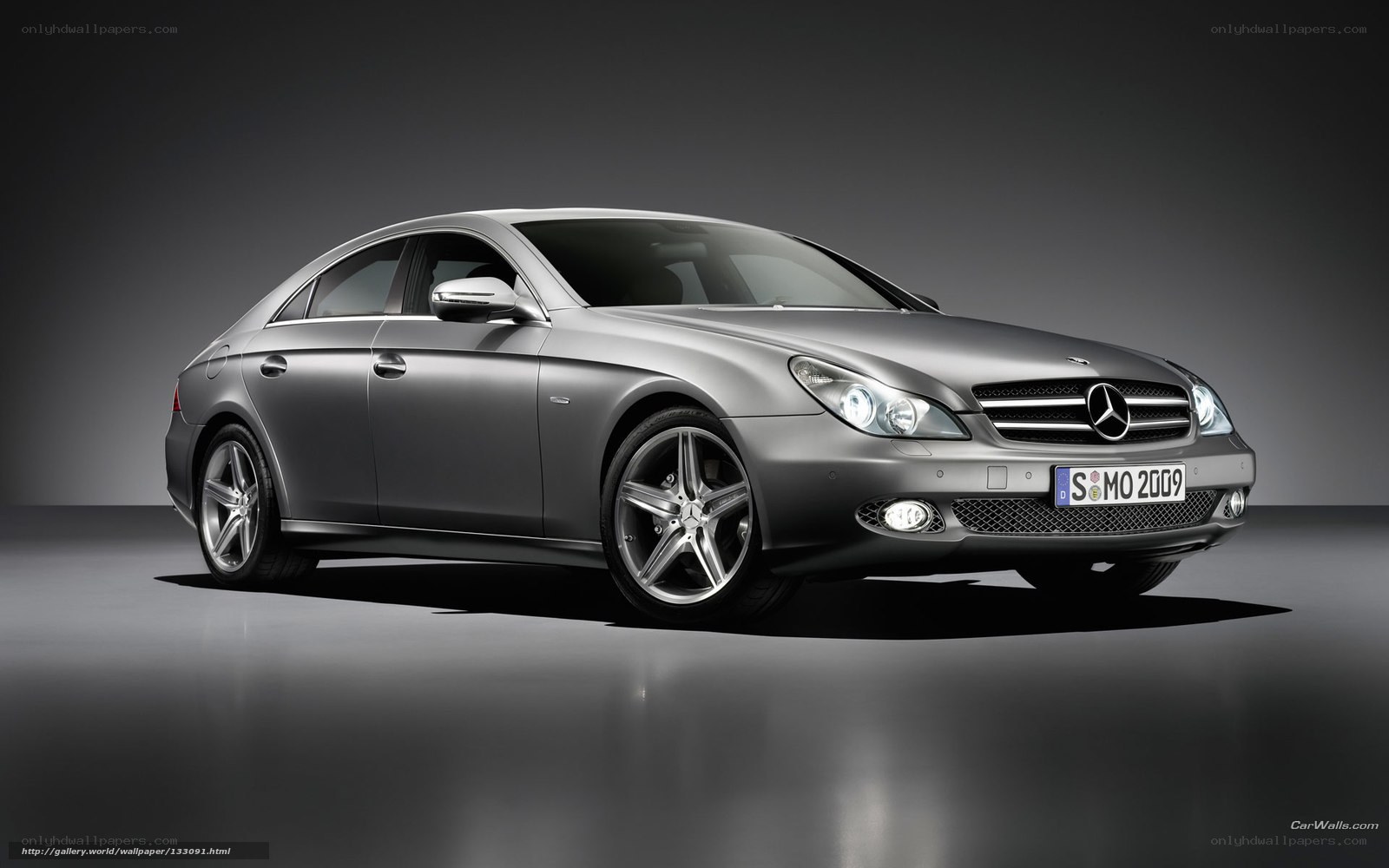 Silver Mercedes-Benz CLS