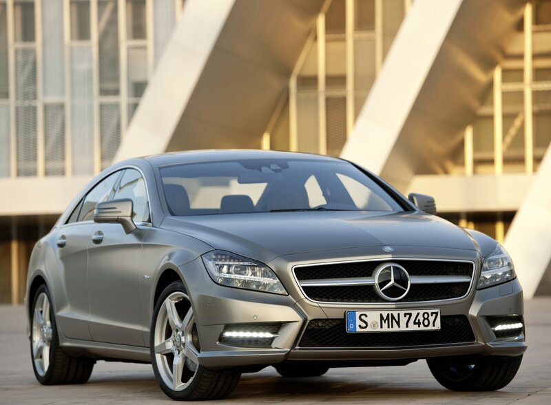 Silver Mercedes-Benz CLS