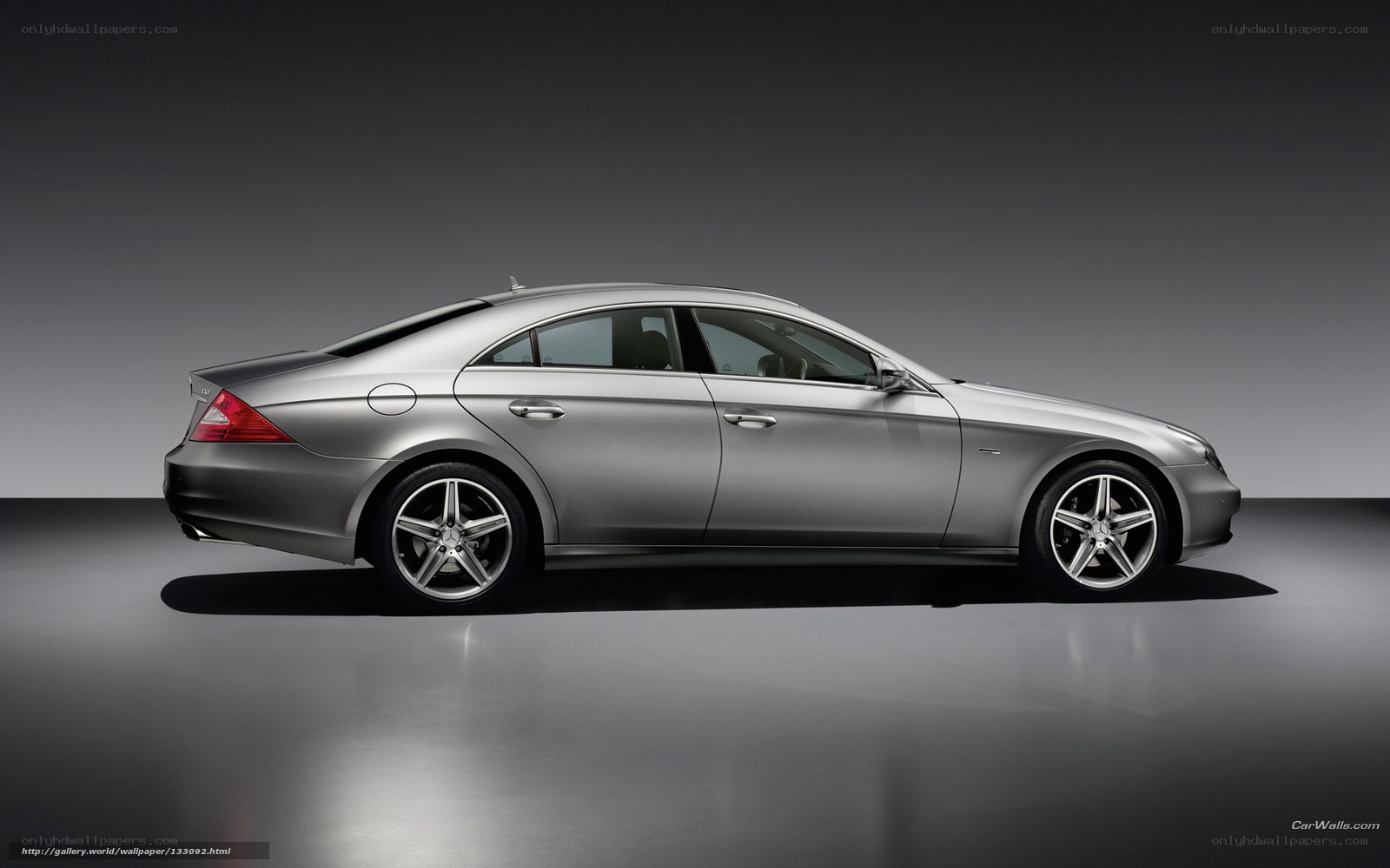 silver mercedes-benz cls