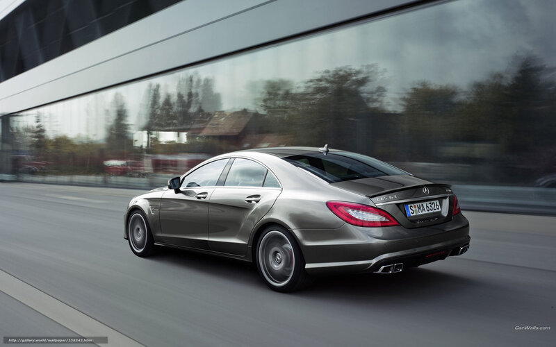 Silver Mercedes-Benz CLS — Gray, Dynamic, Photograph, Car