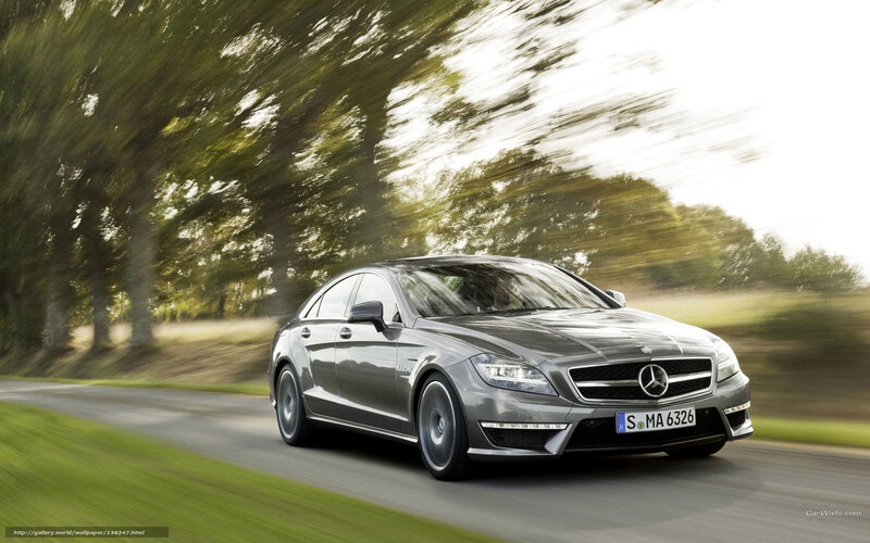 Silver Mercedes-Benz CLS — Gray