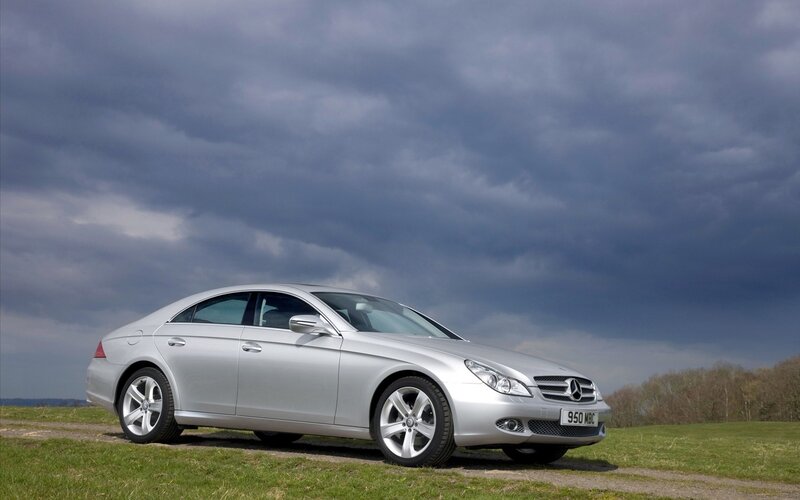 Silver Mercedes-Benz CLS parked outdoors
