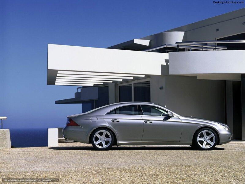 Silver Mercedes-Benz CLS parked outside
