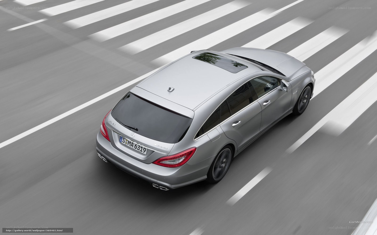 silver mercedes-benz cls shooting brake
