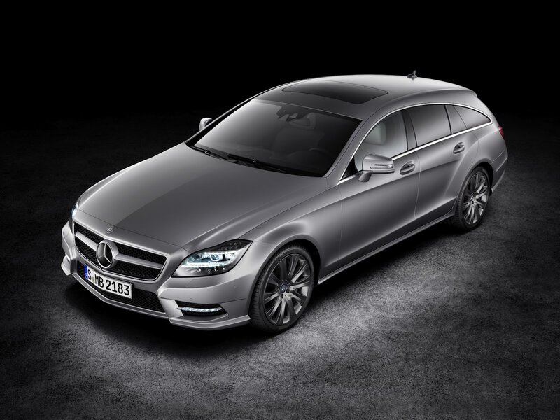 silver mercedes-benz cls wagon