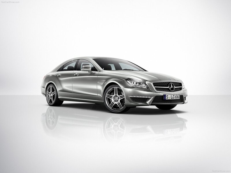 Silver Mercedes-Benz CLS63 AMG