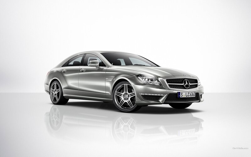 silver mercedes-benz cls63 amg