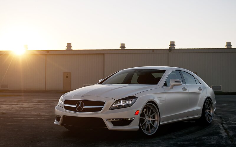 silver mercedes-benz cls63 amg