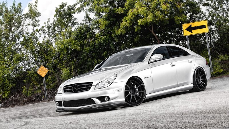 silver mercedes-benz cls63 amg