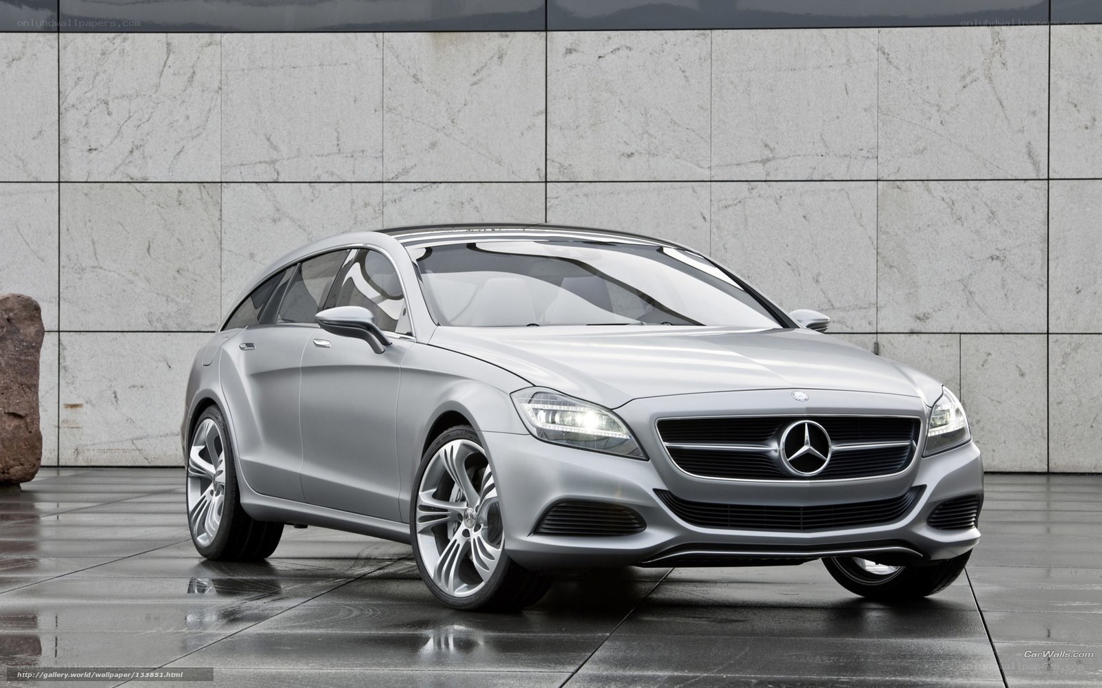 Silver Mercedes-Benz Concept Car
