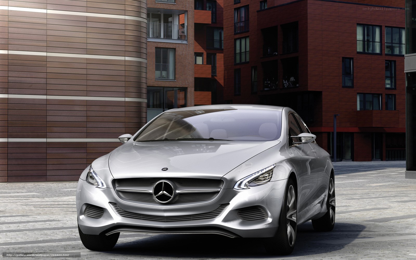 Silver Mercedes-Benz concept car