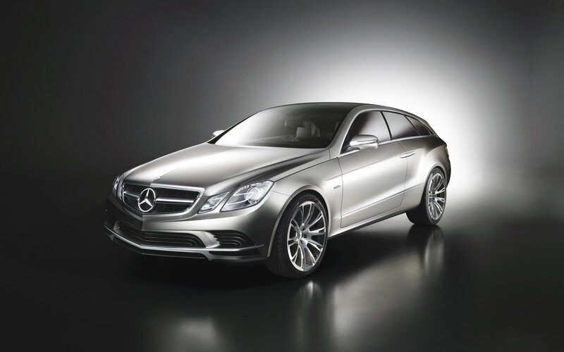 Silver Mercedes-Benz concept car