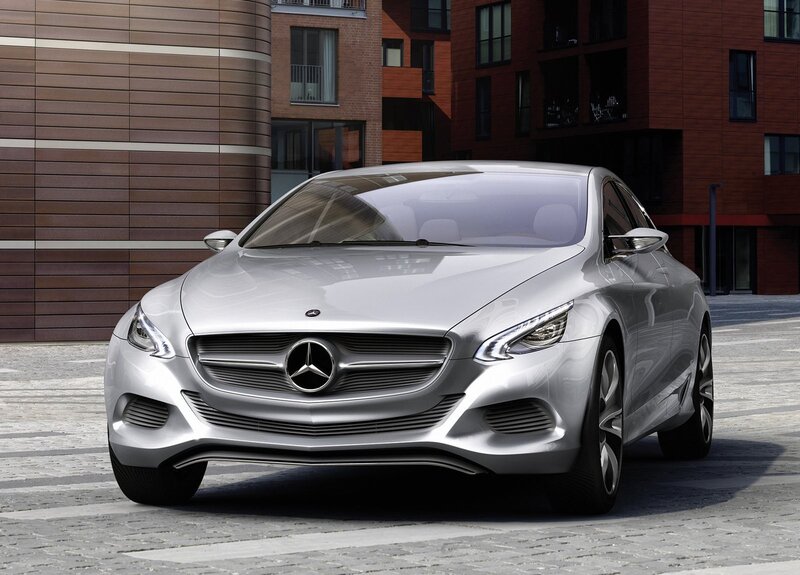 Silver Mercedes-Benz concept car