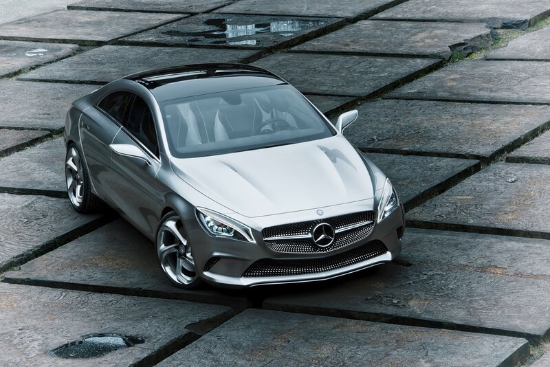 Silver Mercedes-Benz concept car