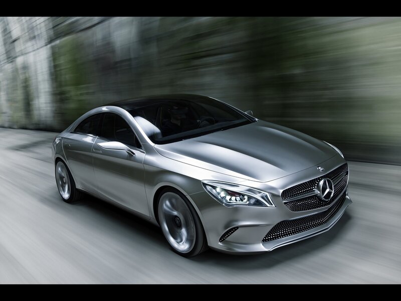 Silver Mercedes-Benz concept car