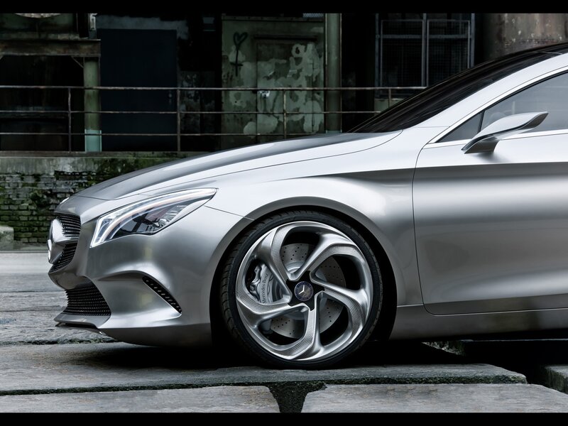 silver mercedes-benz concept car