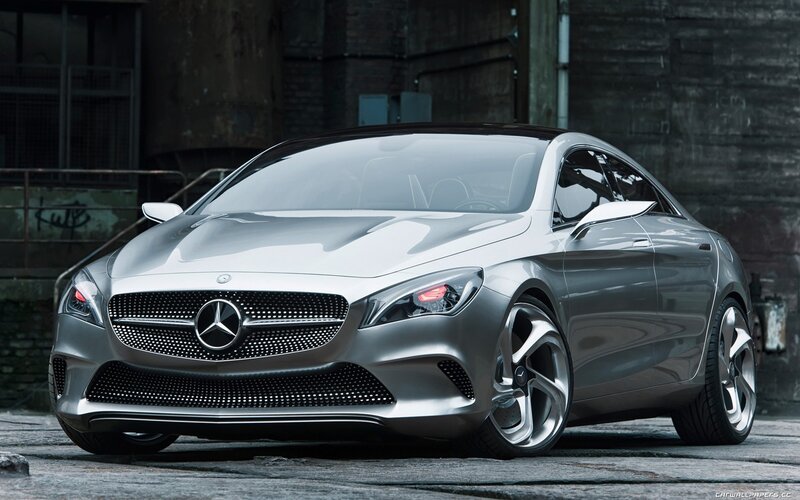 Silver Mercedes-Benz Concept Car