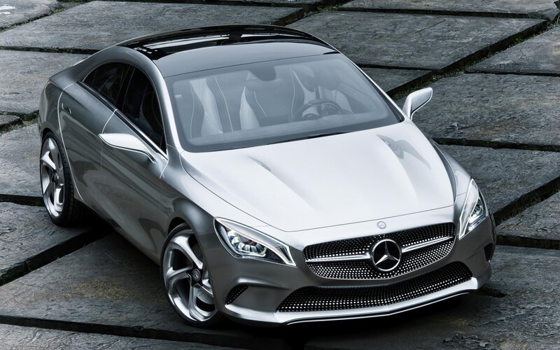Silver Mercedes-Benz Concept Car