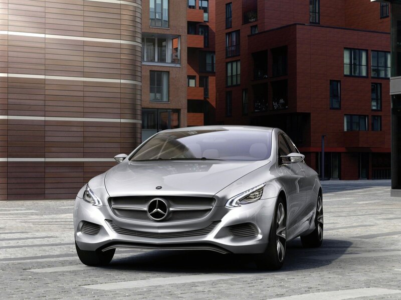 Silver Mercedes-Benz concept car